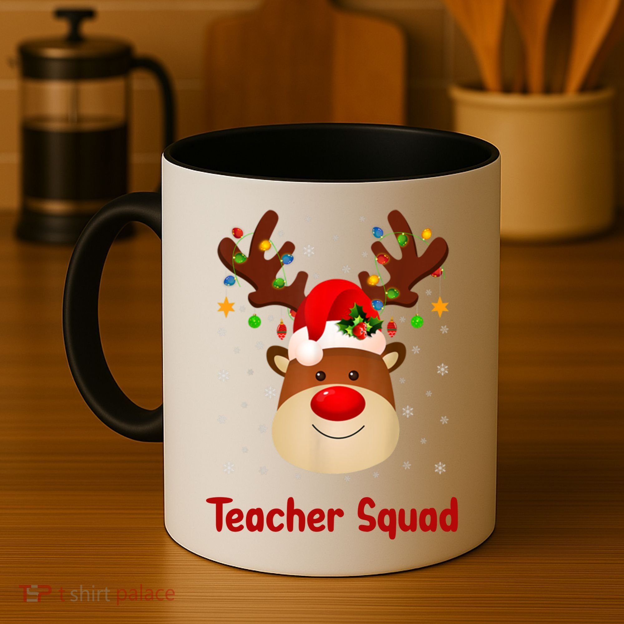 Teacher Squad Reindeer Coffee Mug