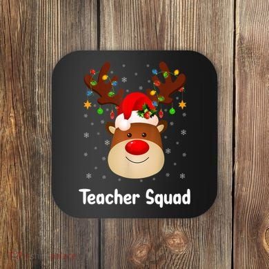 Teacher Squad Reindeer Coaster