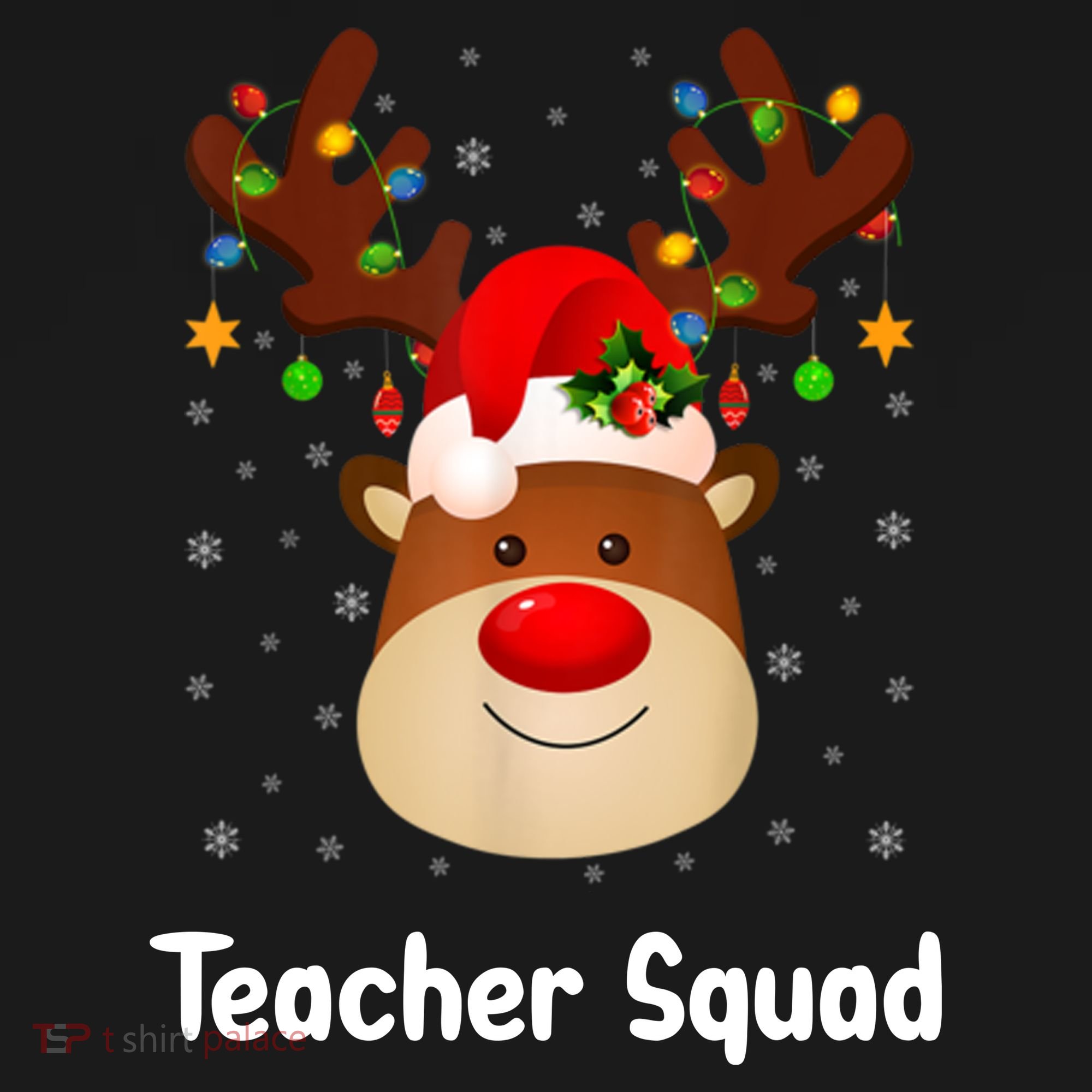 Teacher Squad Reindeer Polo