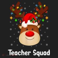 Teacher Squad Reindeer Tumbler thumb 3