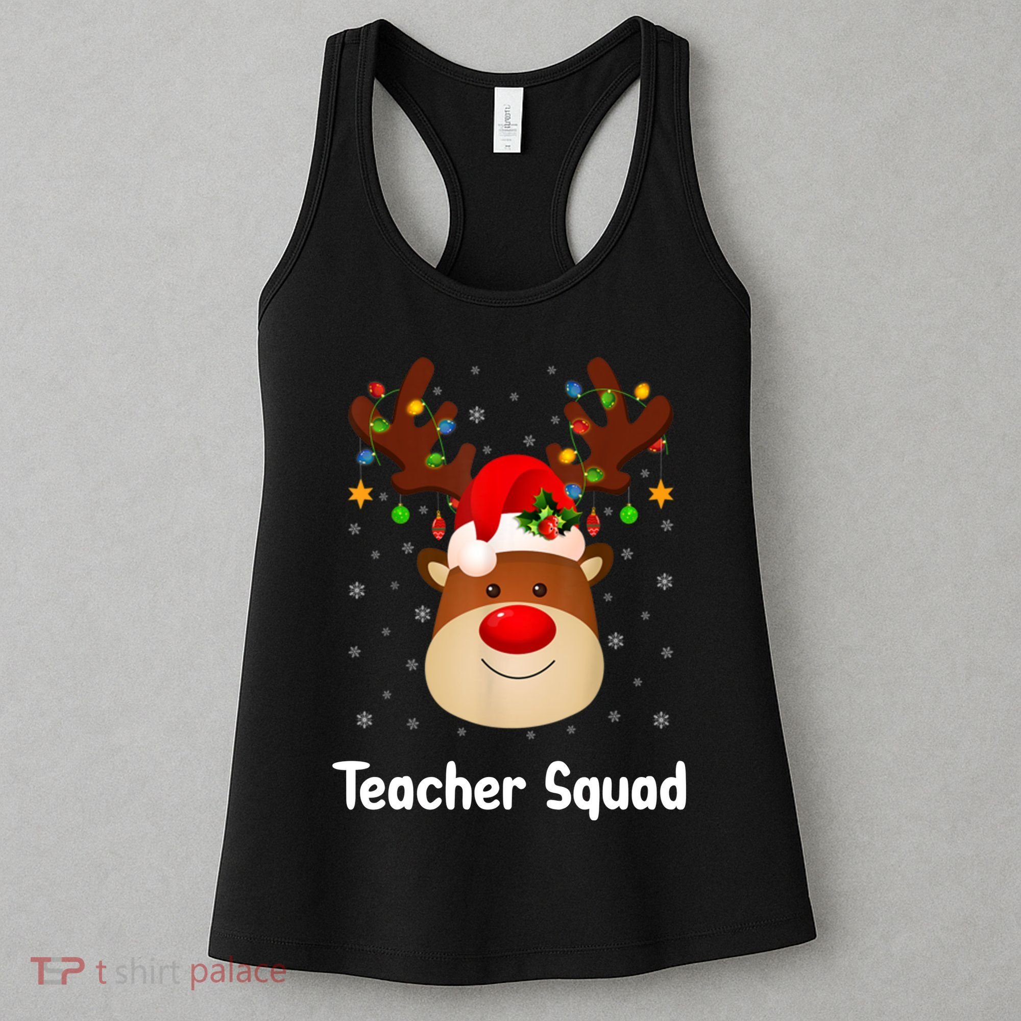 Teacher Squad Reindeer Women's Tank Top