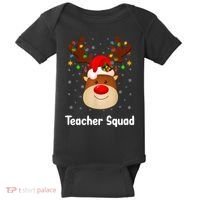 Teacher Squad Reindeer Baby Bodysuit thumb 0