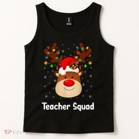 Teacher Squad Reindeer Tank Top thumb 2