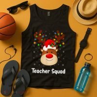 Teacher Squad Reindeer Tank Top thumb 4