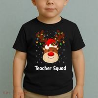 Teacher Squad Reindeer Toddler T-Shirt thumb 2