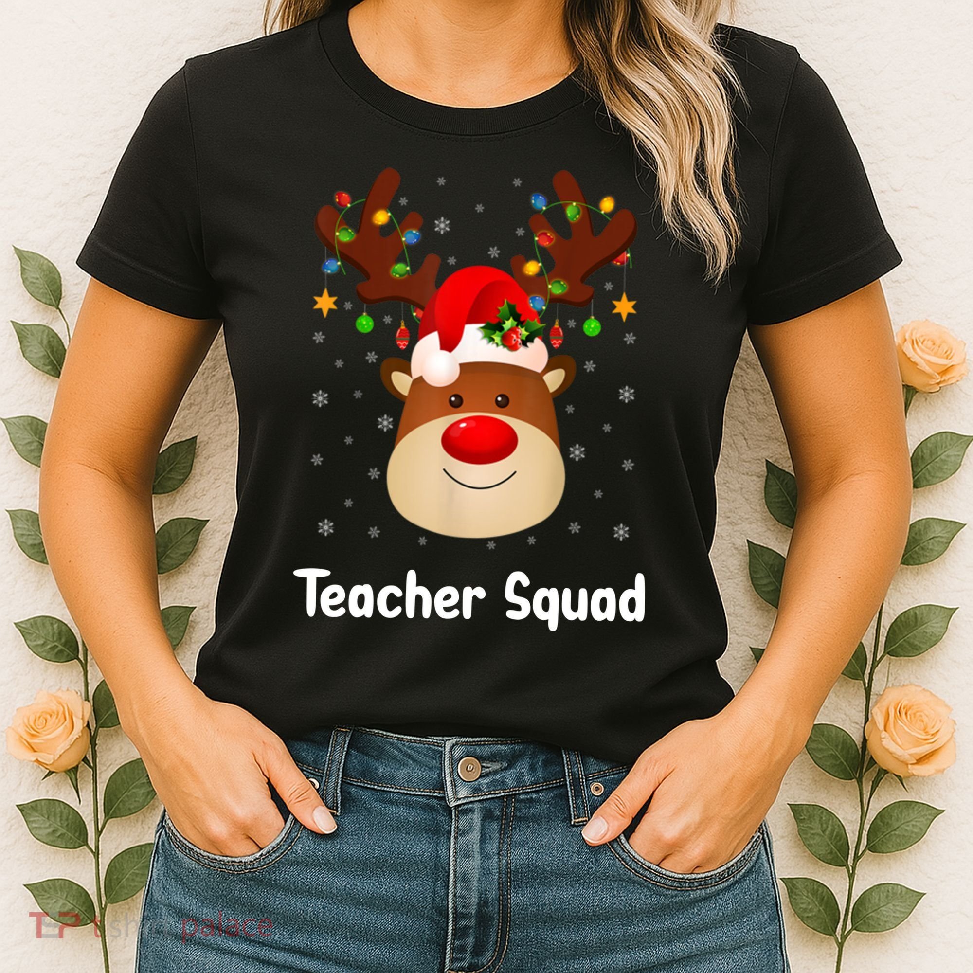 Teacher Squad Reindeer Women's T-Shirt