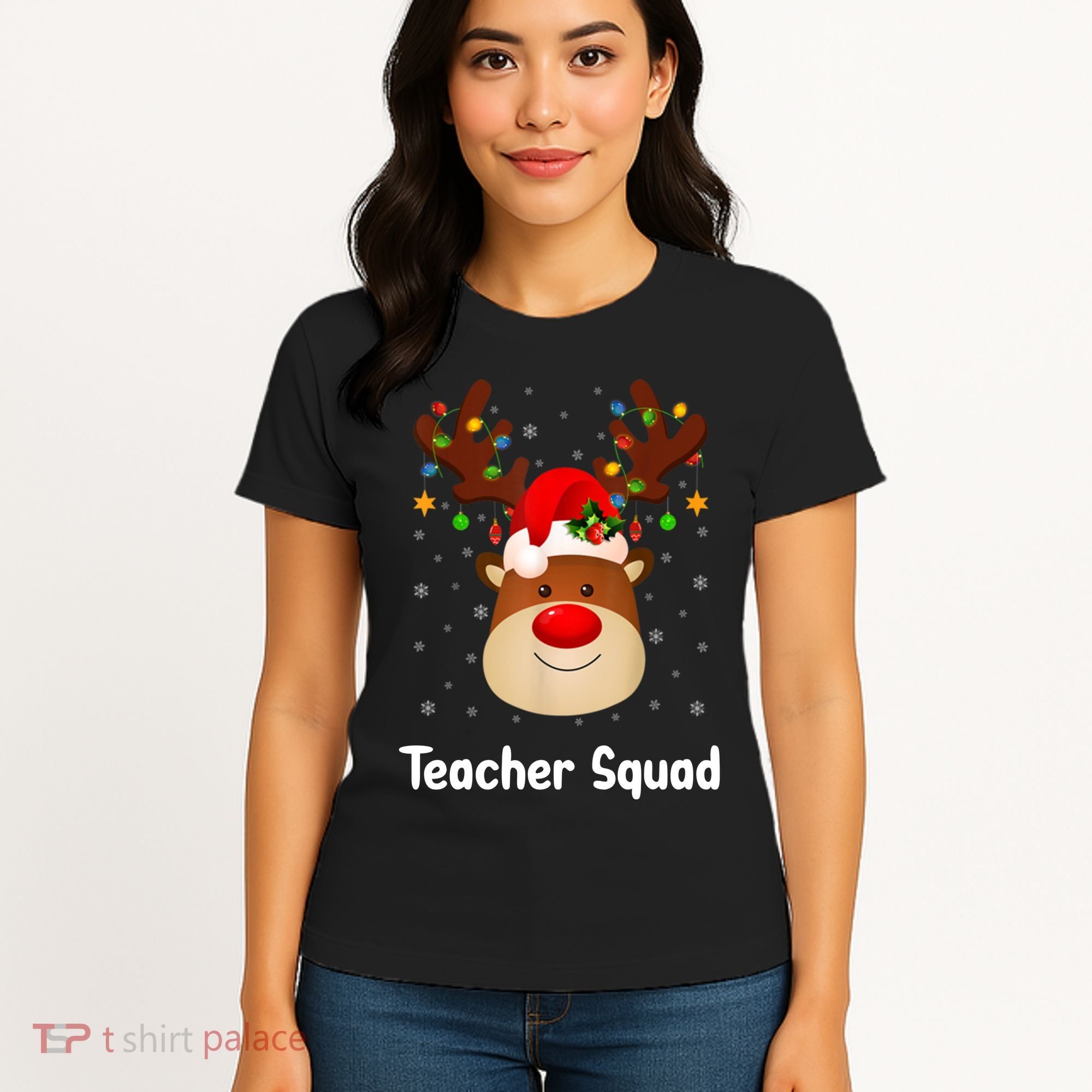 Teacher Squad Reindeer Women's T-Shirt