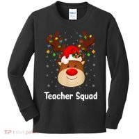 Teacher Squad Reindeer Kids Long Sleeve Shirt thumb 0
