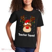 Teacher Squad Reindeer Kids T-Shirt thumb 2