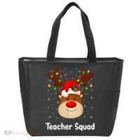 Teacher Squad Reindeer Tote Bag thumb 0