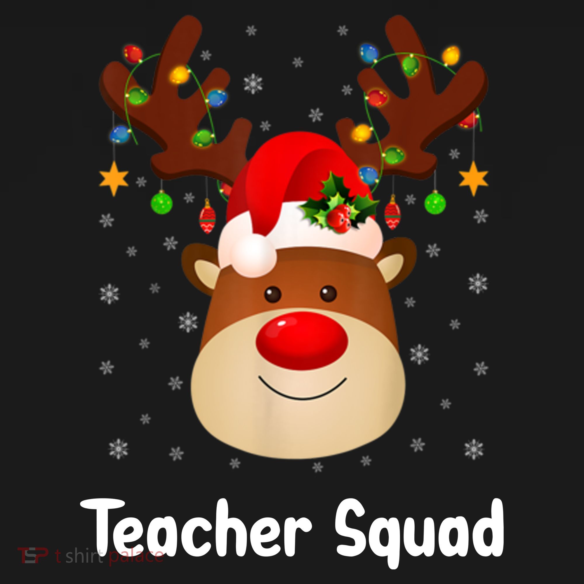 Teacher Squad Reindeer Tote Bag
