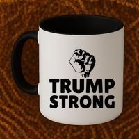 Trump Strong Rally Shooting Survivor Gun Shot Coffee Mug thumb 2