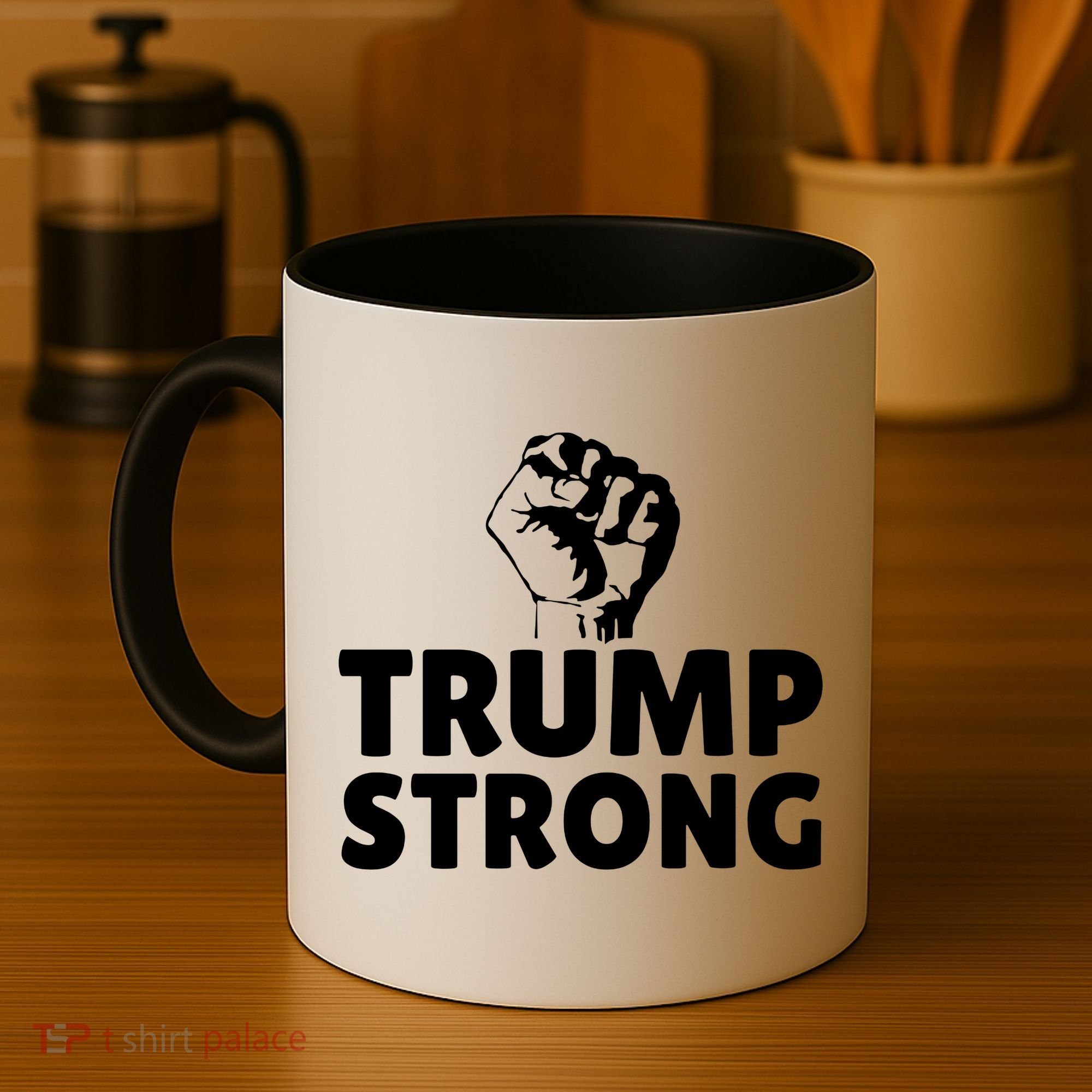 Trump Strong Rally Shooting Survivor Gun Shot Coffee Mug