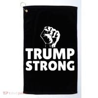 Trump Strong Rally Shooting Survivor Gun Shot Golf Towel thumb 0