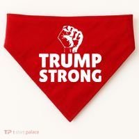 Trump Strong Rally Shooting Survivor Gun Shot USA-Made Doggie Bandana thumb 0