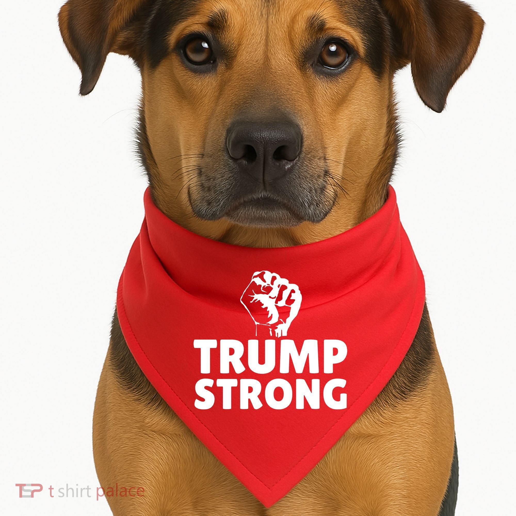 Trump Strong Rally Shooting Survivor Gun Shot USA-Made Doggie Bandana