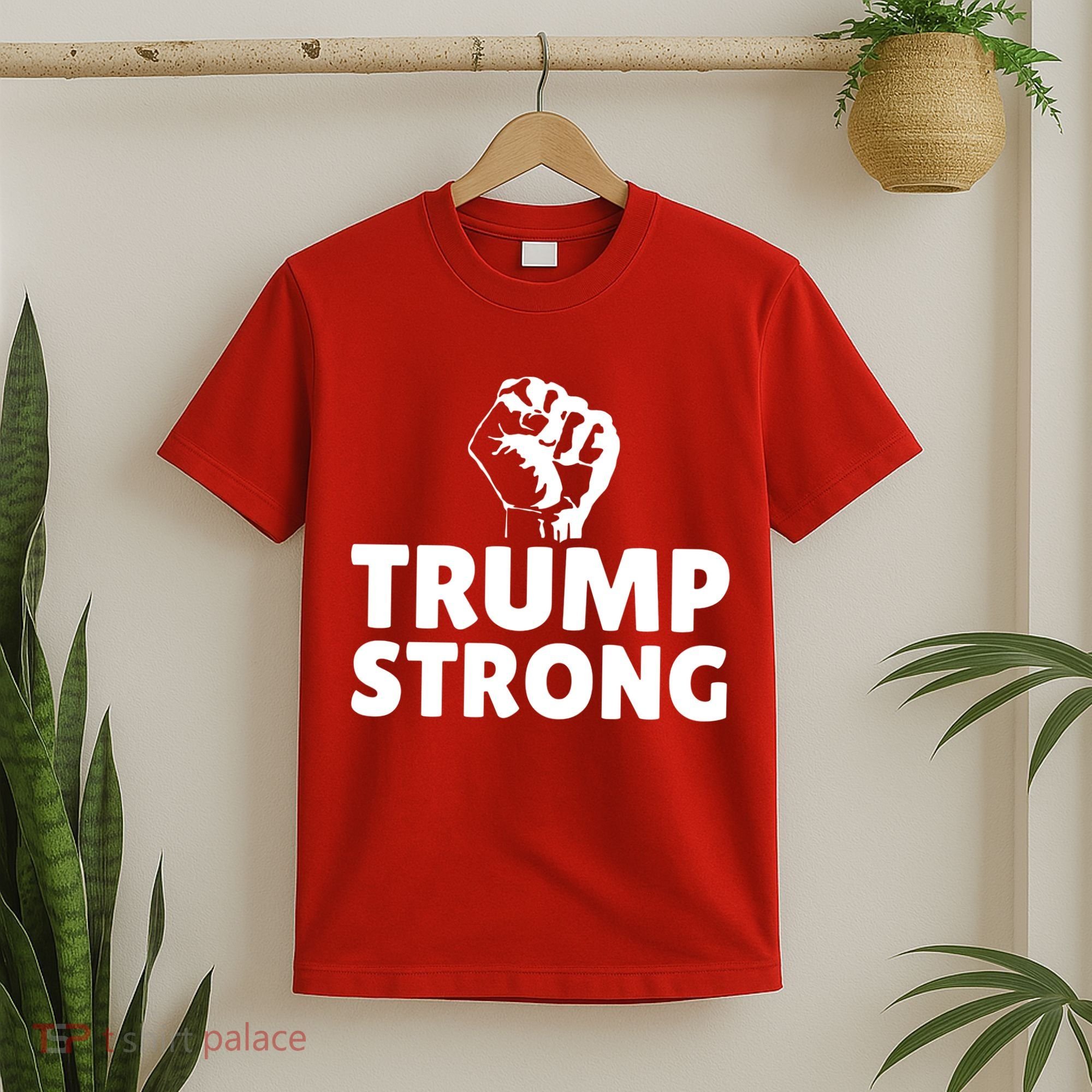 Trump Strong Rally Shooting Survivor Gun Shot T-Shirt