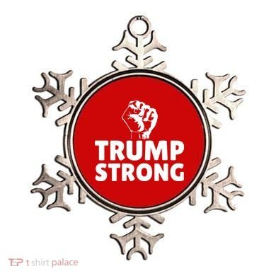 Trump Strong Rally Shooting Survivor Gun Shot Ornament