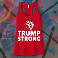 Trump Strong Rally Shooting Survivor Gun Shot Women's Tank Top thumb 3