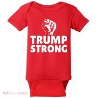 Trump Strong Rally Shooting Survivor Gun Shot Baby Bodysuit thumb 0