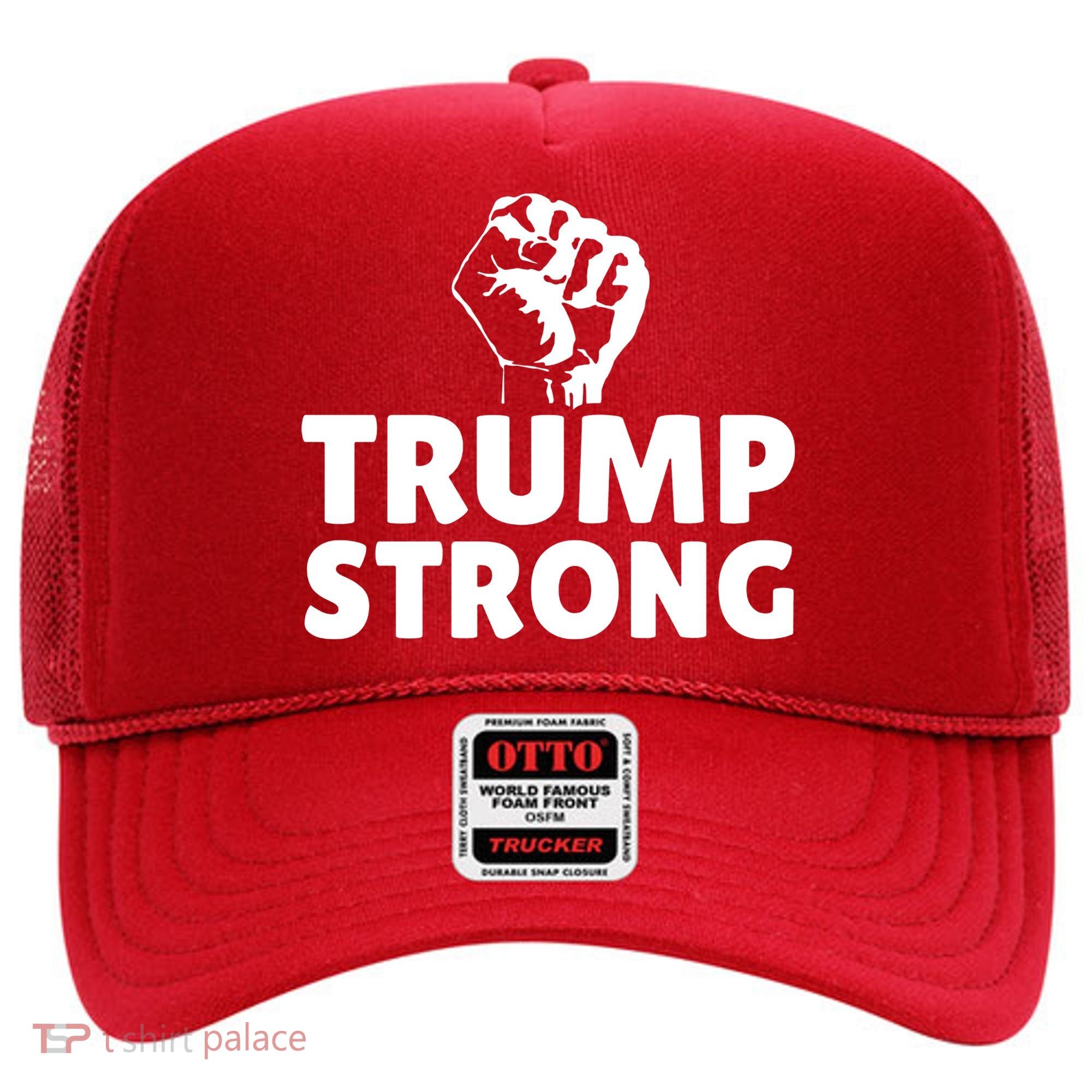 Trump Strong Rally Shooting Survivor Gun Shot Hat