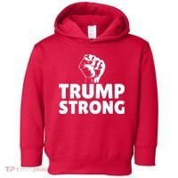 Trump Strong Rally Shooting Survivor Gun Shot Toddler Hoodie thumb 0