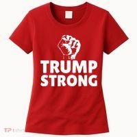 Trump Strong Rally Shooting Survivor Gun Shot Women's T-Shirt thumb 0