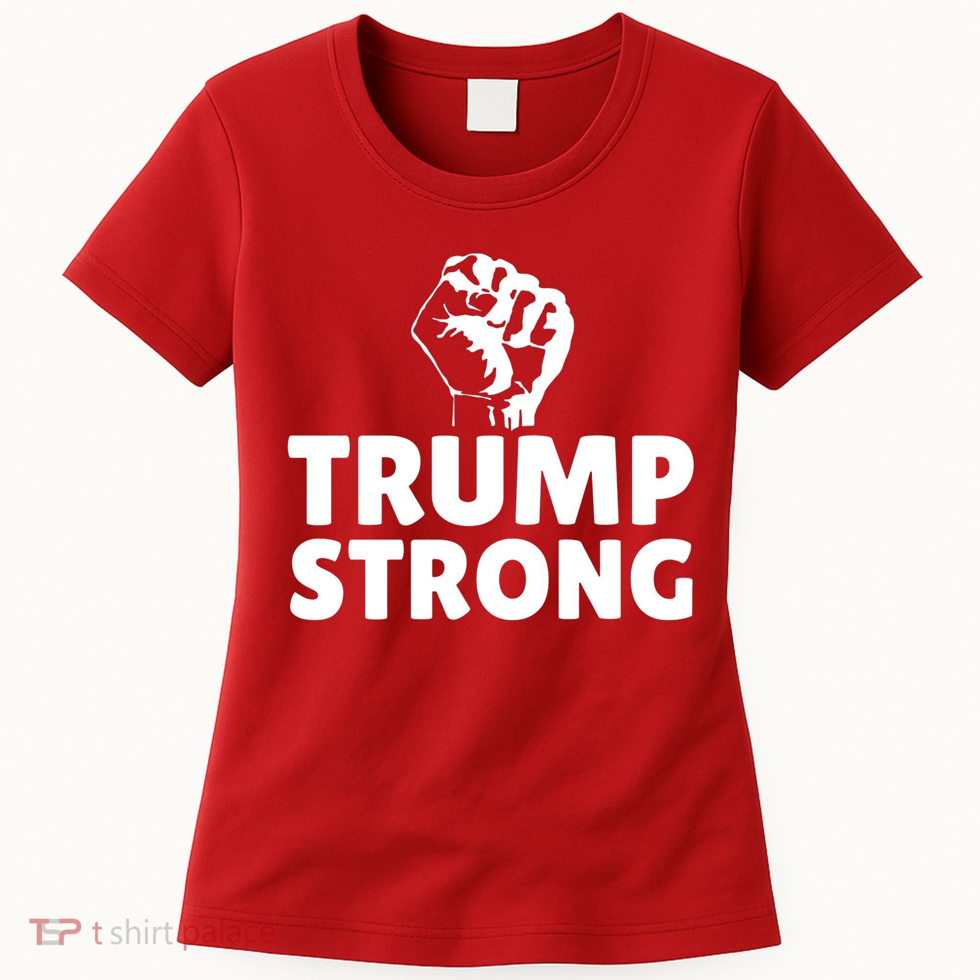 Trump Strong Rally Shooting Survivor Gun Shot Women's T-Shirt