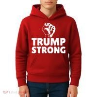 Trump Strong Rally Shooting Survivor Gun Shot Kids Hoodie thumb 4