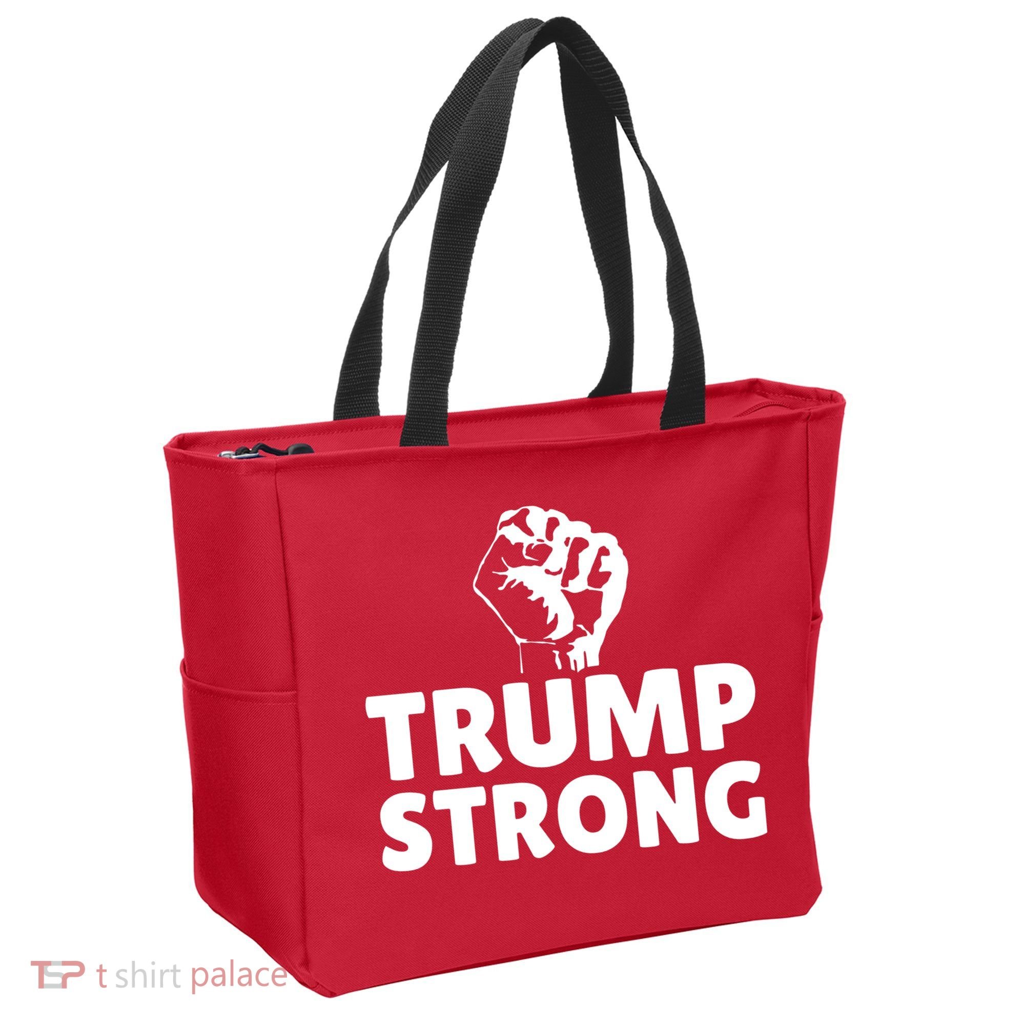 Trump Strong Rally Shooting Survivor Gun Shot Tote Bag