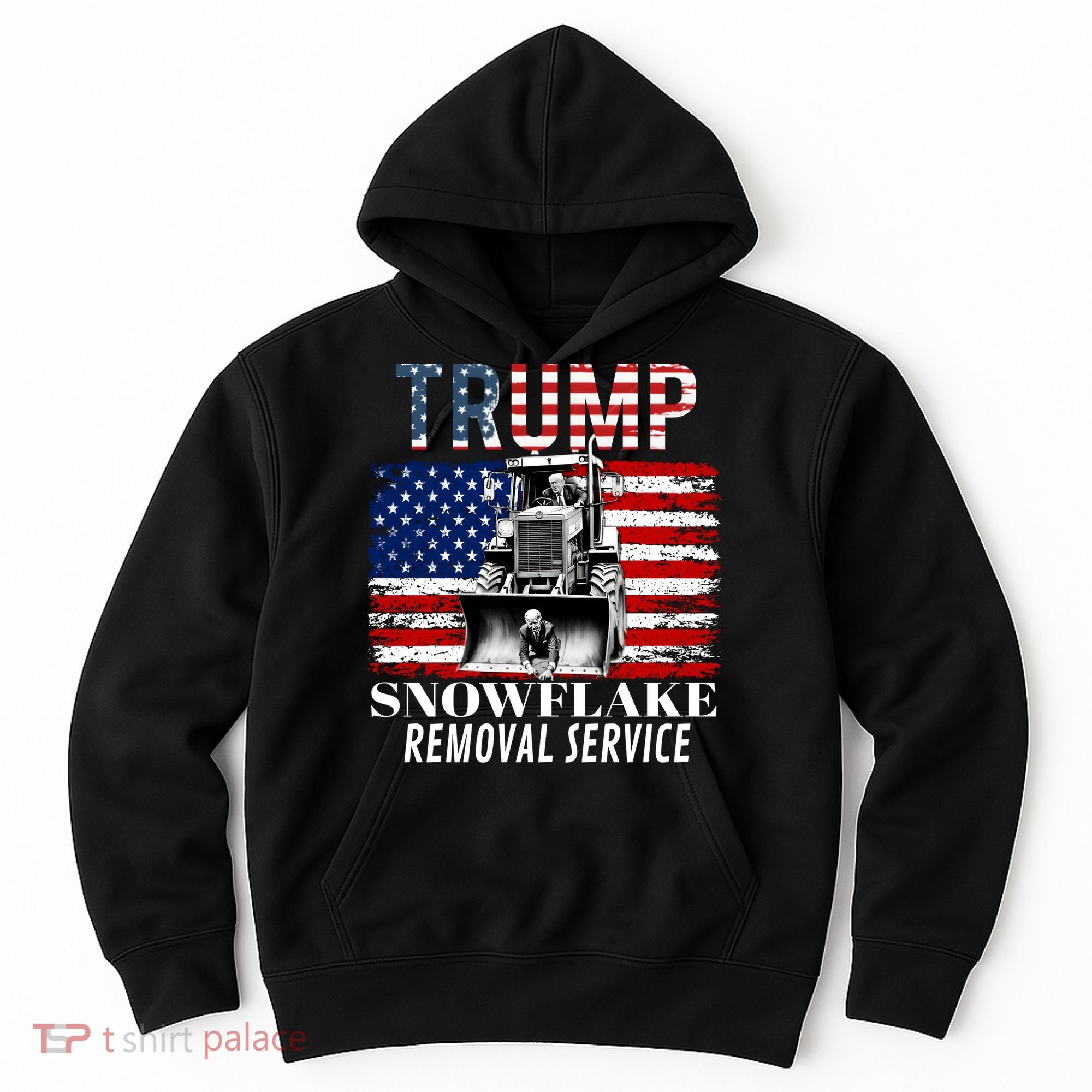 Trump Snowflake Removal Service Funny Donald Trump 2024 Hoodie