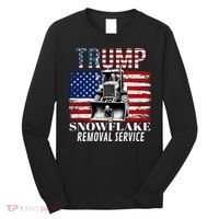 Trump Snowflake Removal Service Funny Donald Trump 2024 Long Sleeve Shirt thumb 0