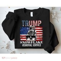 Trump Snowflake Removal Service Funny Donald Trump 2024 Sweatshirt thumb 2