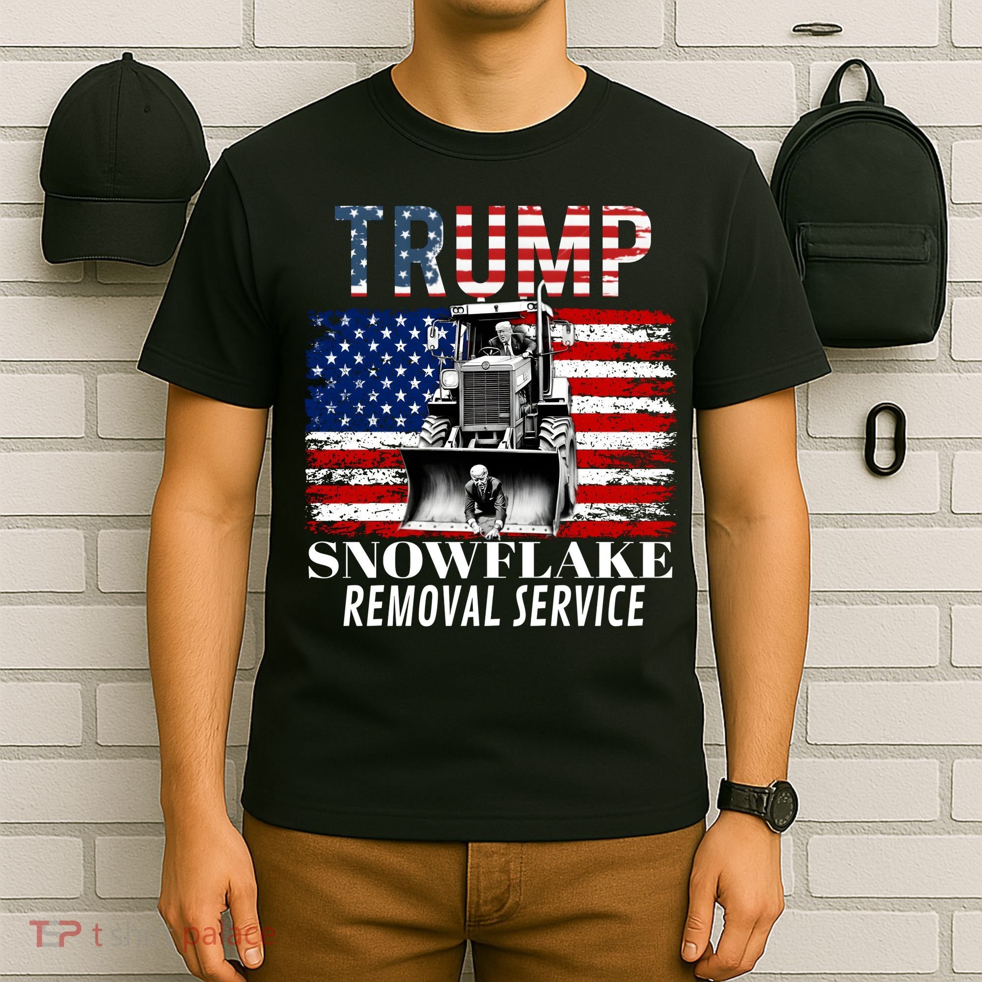 Trump Snowflake Removal Service Funny Donald Trump 2024 T-Shirt