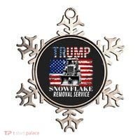 Trump Snowflake Removal Service Funny Donald Trump 2024 Ornament thumb 0