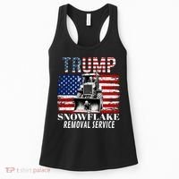 Trump Snowflake Removal Service Funny Donald Trump 2024 Women's Tank Top thumb 0