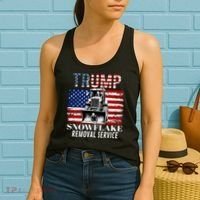 Trump Snowflake Removal Service Funny Donald Trump 2024 Women's Tank Top thumb 2