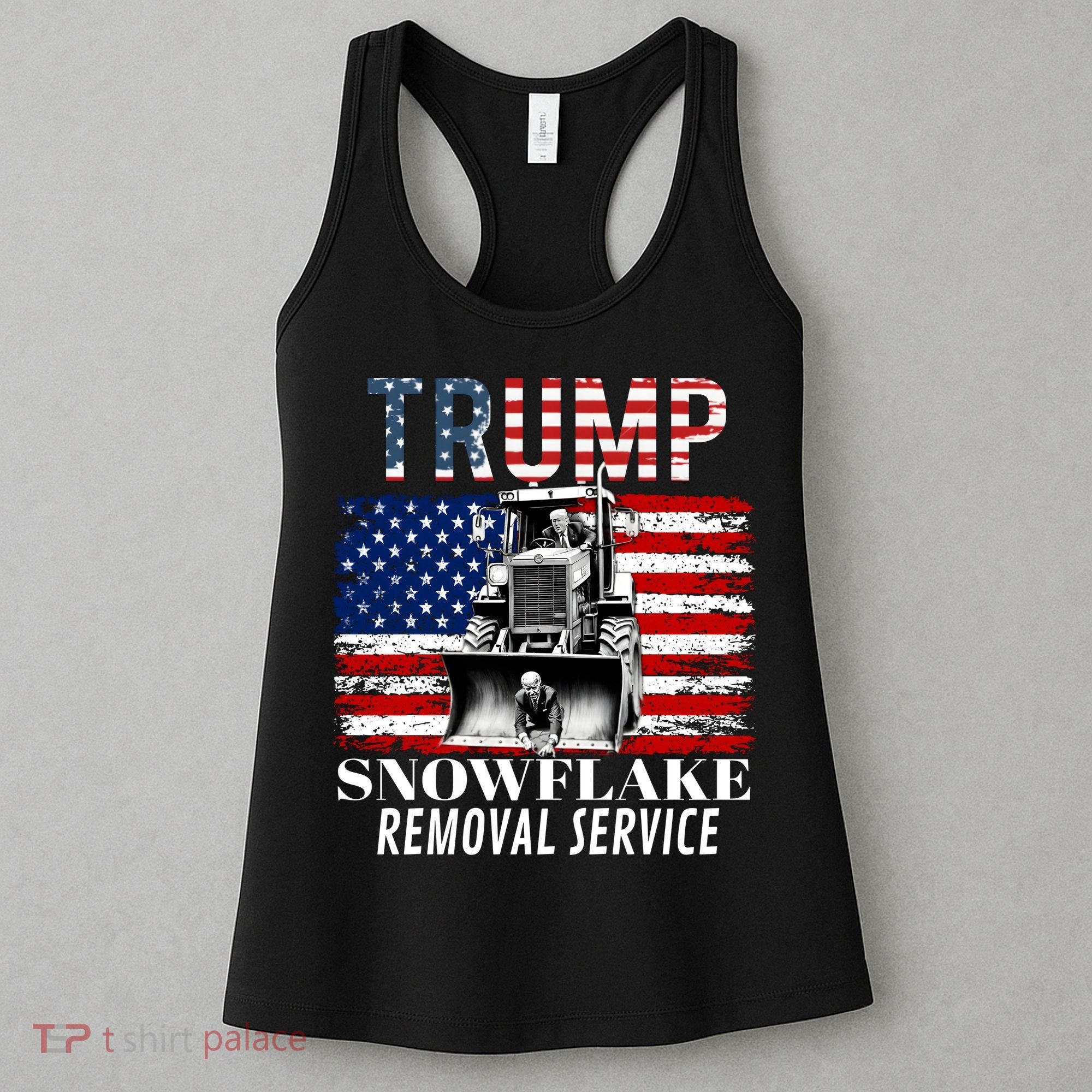 Trump Snowflake Removal Service Funny Donald Trump 2024 Women's Tank Top