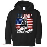 Trump Snowflake Removal Service Funny Donald Trump 2024 Toddler Hoodie thumb 0