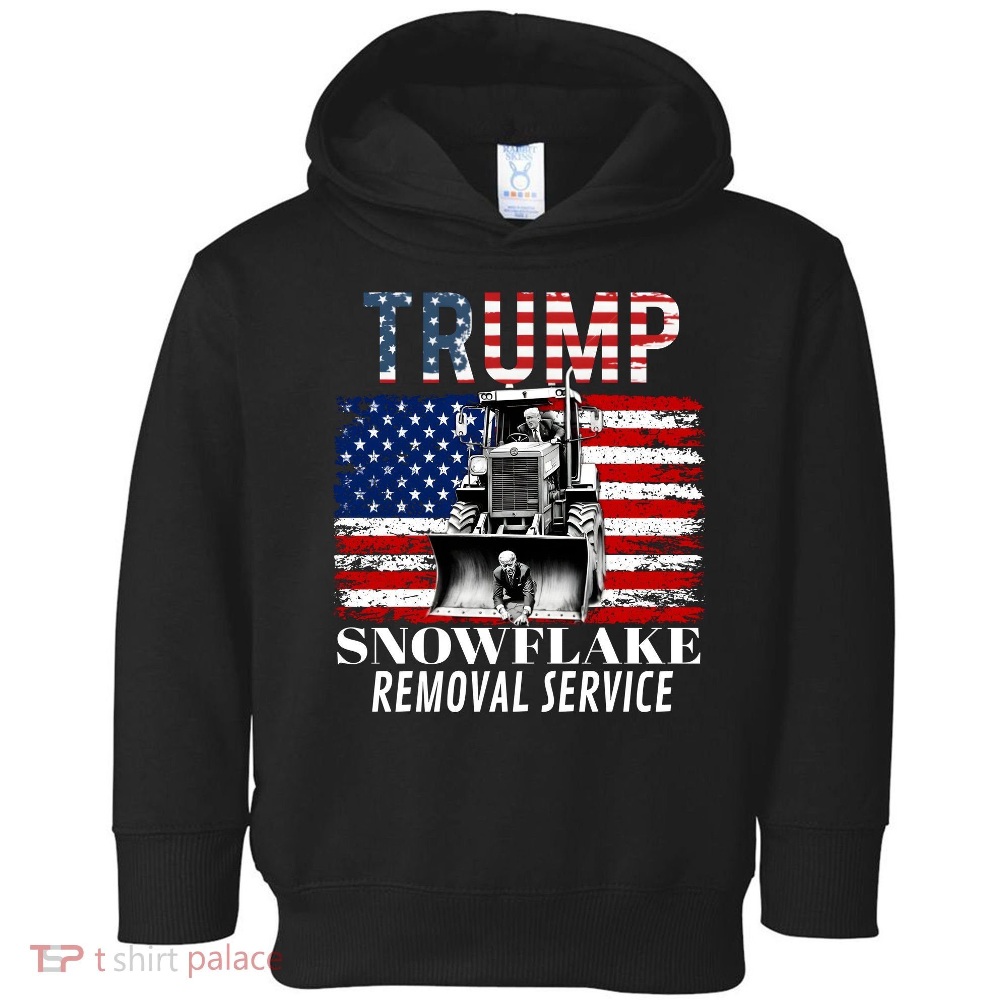 Trump Snowflake Removal Service Funny Donald Trump 2024 Toddler Hoodie