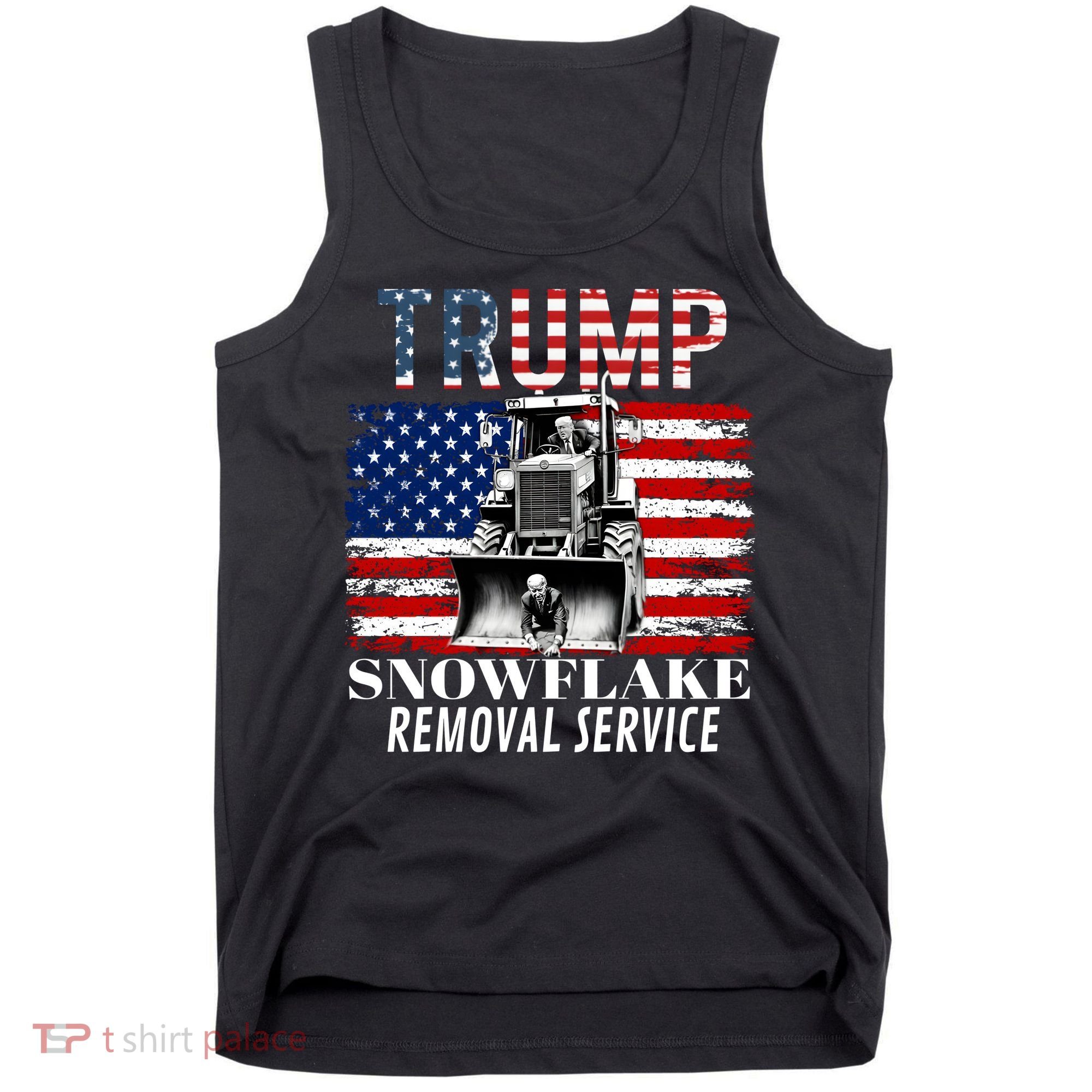 Trump Snowflake Removal Service Funny Donald Trump 2024 Tank Top