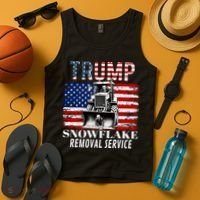 Trump Snowflake Removal Service Funny Donald Trump 2024 Tank Top thumb 4