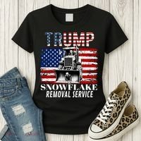 Trump Snowflake Removal Service Funny Donald Trump 2024 Women's T-Shirt thumb 3