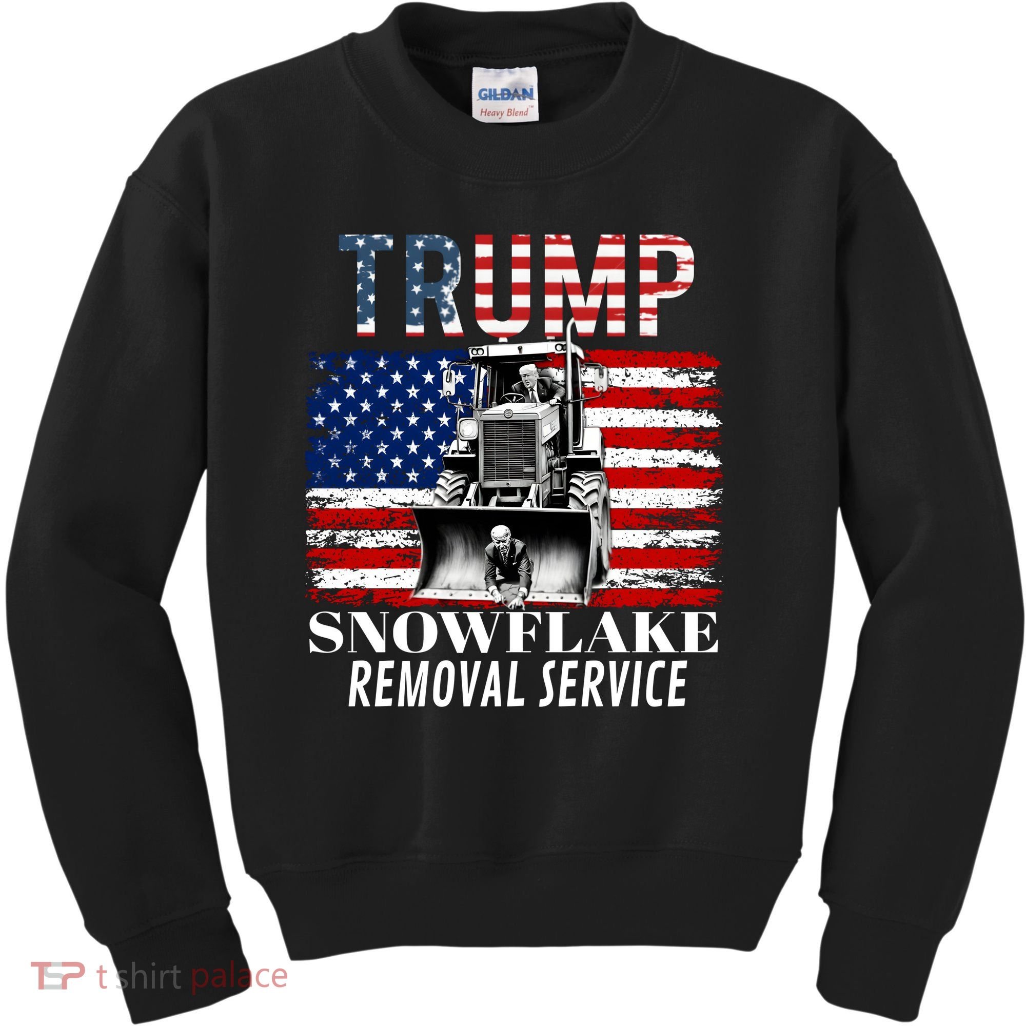 Trump Snowflake Removal Service Funny Donald Trump 2024 Kids Sweatshirt