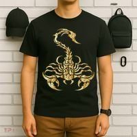 Tribal Scorpion Scorpio Astrology Zodiac Tattoo T-Shirt thumb 6