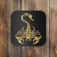 Tribal Scorpion Scorpio Astrology Zodiac Tattoo Coaster thumb 0