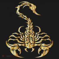 Tribal Scorpion Scorpio Astrology Zodiac Tattoo Women's Hoodie thumb 2
