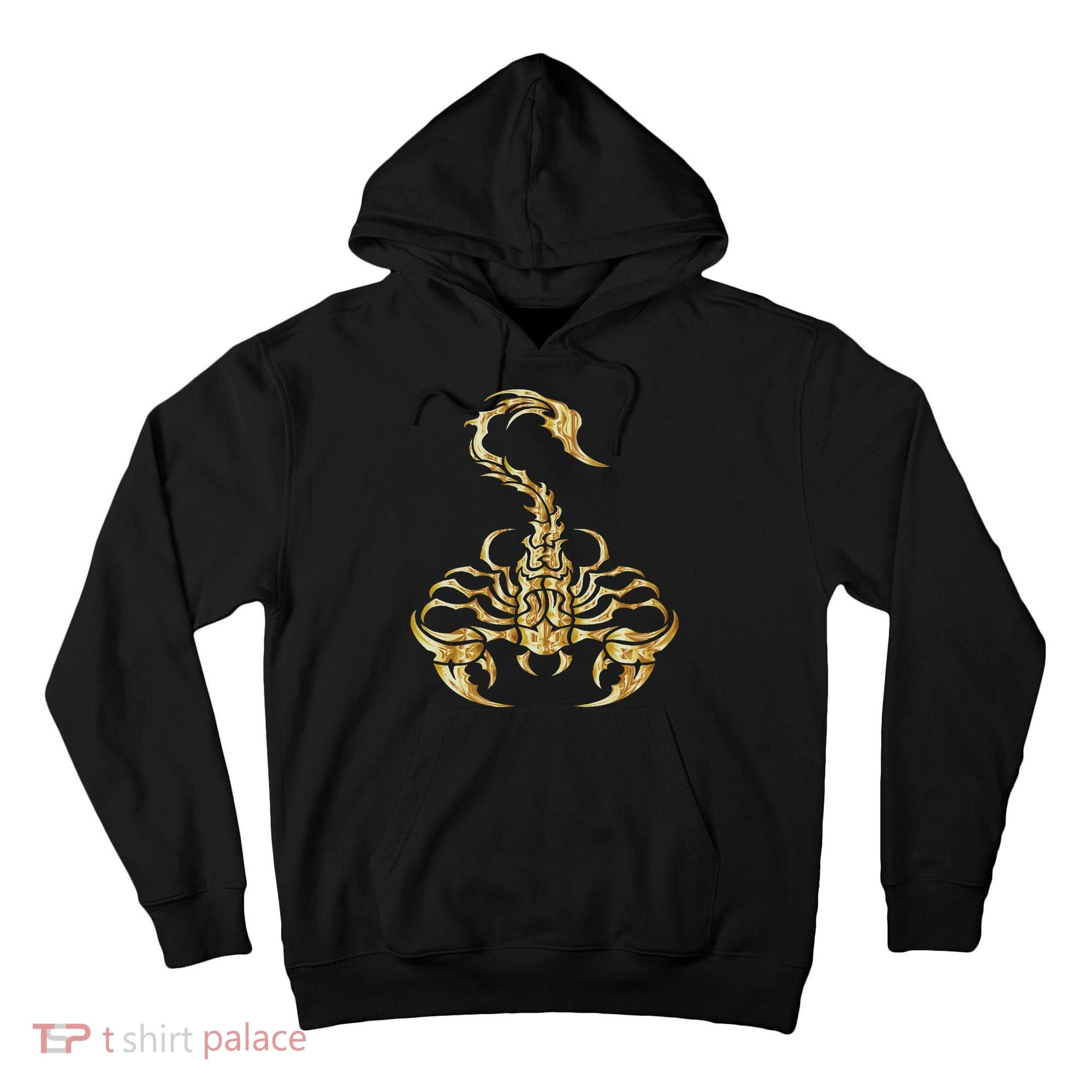 Tribal Scorpion Scorpio Astrology Zodiac Tattoo Tall Hoodie