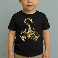Tribal Scorpion Scorpio Astrology Zodiac Tattoo Toddler T-Shirt thumb 2