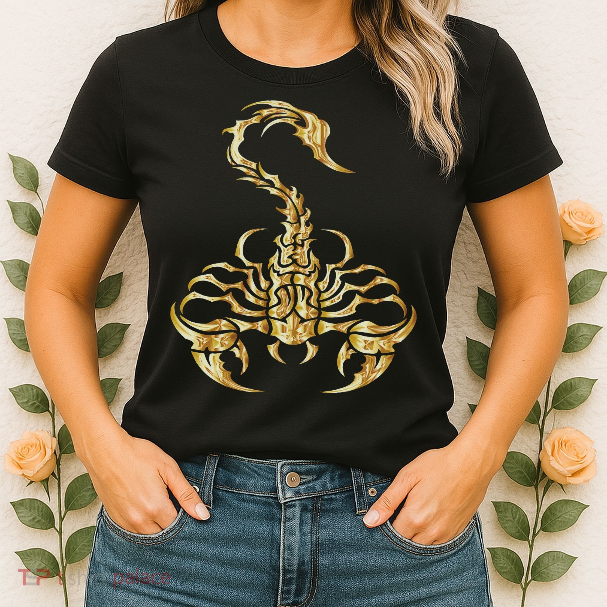 Tribal Scorpion Scorpio Astrology Zodiac Tattoo Women's T-Shirt